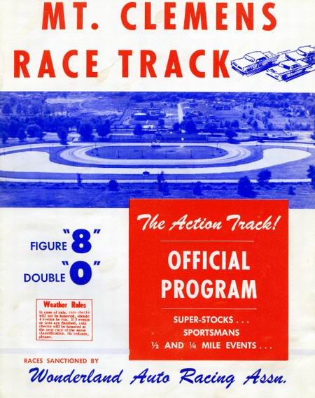Mt. Clemens Race Track - Mt Clemens Race Track Program Cover Year From Dave Dobner